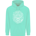 Funny Hipster Lion Childrens Kids Hoodie Peppermint