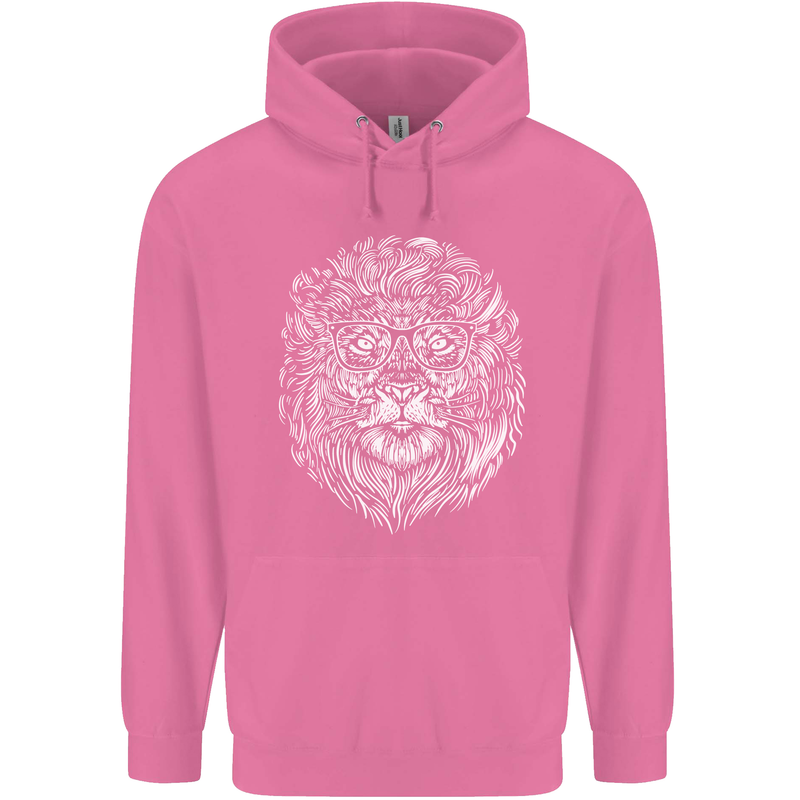 Funny Hipster Lion Mens 80% Cotton Hoodie Azelea