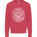Funny Hipster Lion Mens Sweatshirt Jumper Heliconia