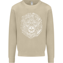 Funny Hipster Lion Mens Sweatshirt Jumper Sand