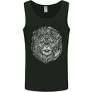 Funny Hipster Lion Mens Vest Tank Top Black