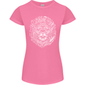 Funny Hipster Lion Womens Petite Cut T-Shirt Azalea