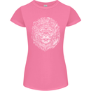 Funny Hipster Lion Womens Petite Cut T-Shirt Azalea