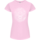 Funny Hipster Lion Womens Petite Cut T-Shirt Light Pink