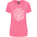 Funny Hipster Lion Womens Wider Cut T-Shirt Azalea