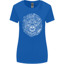 Funny Hipster Lion Womens Wider Cut T-Shirt Royal Blue