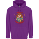 Funny Hoggy Christmas Hedgehog Childrens Kids Hoodie Purple
