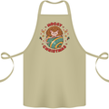 Funny Hoggy Christmas Hedgehog Cotton Apron 100% Organic Khaki