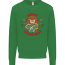 Funny Hoggy Christmas Hedgehog Kids Sweatshirt Jumper Irish Green