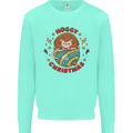 Funny Hoggy Christmas Hedgehog Kids Sweatshirt Jumper Peppermint
