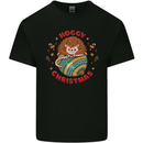 Funny Hoggy Christmas Hedgehog Kids T-Shirt Childrens Black