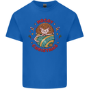 Funny Hoggy Christmas Hedgehog Kids T-Shirt Childrens Royal Blue