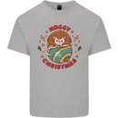 Funny Hoggy Christmas Hedgehog Kids T-Shirt Childrens Sports Grey