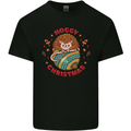 Funny Hoggy Christmas Hedgehog Mens Cotton T-Shirt Tee Top Black
