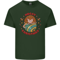Funny Hoggy Christmas Hedgehog Mens Cotton T-Shirt Tee Top Forest Green