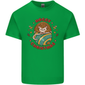 Funny Hoggy Christmas Hedgehog Mens Cotton T-Shirt Tee Top Irish Green