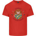 Funny Hoggy Christmas Hedgehog Mens Cotton T-Shirt Tee Top Red