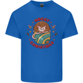 Funny Hoggy Christmas Hedgehog Mens Cotton T-Shirt Tee Top Royal Blue