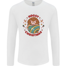 Funny Hoggy Christmas Hedgehog Mens Long Sleeve T-Shirt White