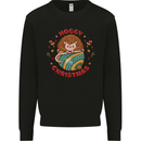 Funny Hoggy Christmas Hedgehog Mens Sweatshirt Jumper Black