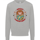 Funny Hoggy Christmas Hedgehog Mens Sweatshirt Jumper Sports Grey