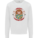 Funny Hoggy Christmas Hedgehog Mens Sweatshirt Jumper White