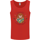 Funny Hoggy Christmas Hedgehog Mens Vest Tank Top Red