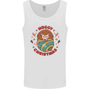 Funny Hoggy Christmas Hedgehog Mens Vest Tank Top White