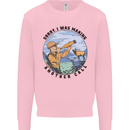 Funny Hunting Making Another Call Hunter Kids Sweatshirt Jumper Light Pink