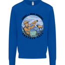 Funny Hunting Making Another Call Hunter Kids Sweatshirt Jumper Royal Blue