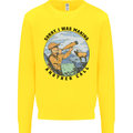 Funny Hunting Making Another Call Hunter Kids Sweatshirt Jumper Yellow