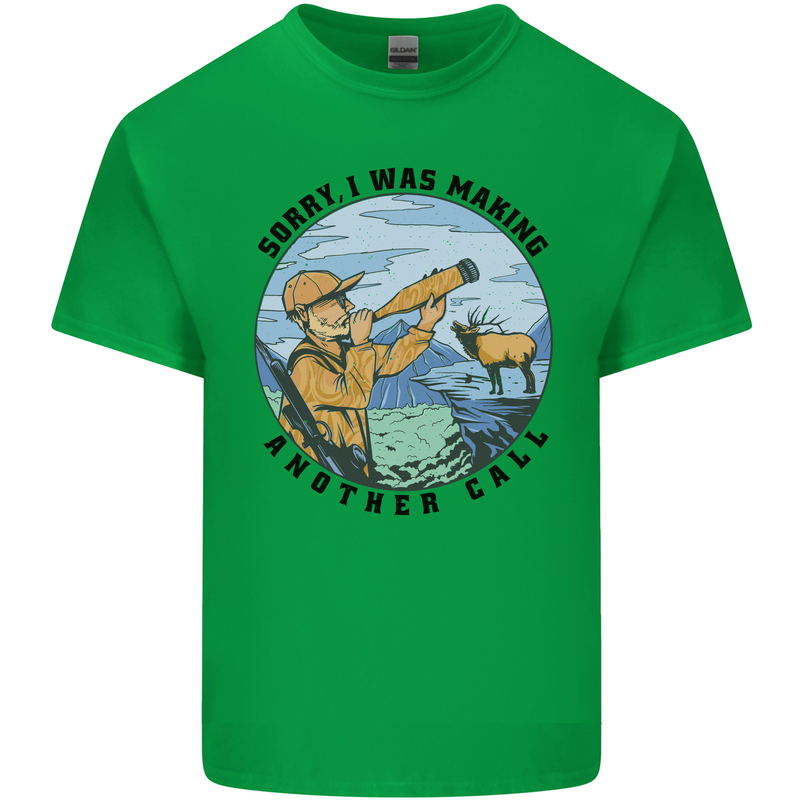 Funny Hunting Making Another Call Hunter Kids T-Shirt Childrens Irish Green