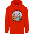 Funny Hunting Making Another Call Hunter Mens 80% Cotton Hoodie Bright Red