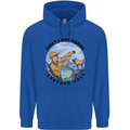 Funny Hunting Making Another Call Hunter Mens 80% Cotton Hoodie Royal Blue