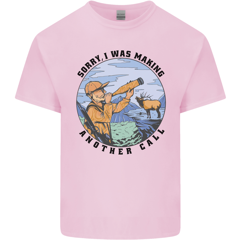 Funny Hunting Making Another Call Hunter Mens Cotton T-Shirt Tee Top Light Pink