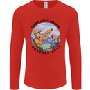 Funny Hunting Making Another Call Hunter Mens Long Sleeve T-Shirt Red