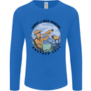 Funny Hunting Making Another Call Hunter Mens Long Sleeve T-Shirt Royal Blue