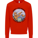 Funny Hunting Making Another Call Hunter Mens Sweatshirt Jumper Bright Red