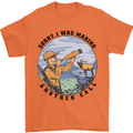 Funny Hunting Making Another Call Hunter Mens T-Shirt 100% Cotton Orange