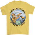 Funny Hunting Making Another Call Hunter Mens T-Shirt 100% Cotton Yellow