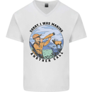 Funny Hunting Making Another Call Hunter Mens V-Neck Cotton T-Shirt White