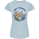 Funny Hunting Making Another Call Hunter Womens Petite Cut T-Shirt Light Blue