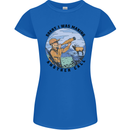 Funny Hunting Making Another Call Hunter Womens Petite Cut T-Shirt Royal Blue