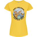 Funny Hunting Making Another Call Hunter Womens Petite Cut T-Shirt Yellow