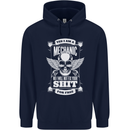 Funny Im a Mechanic No Wont Fix For Free Childrens Kids Hoodie Navy Blue