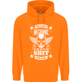 Funny Im a Mechanic No Wont Fix For Free Childrens Kids Hoodie Orange