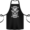 Funny Im a Mechanic No Wont Fix For Free Cotton Apron 100% Organic Black
