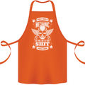 Funny Im a Mechanic No Wont Fix For Free Cotton Apron 100% Organic Orange