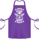 Funny Im a Mechanic No Wont Fix For Free Cotton Apron 100% Organic Purple