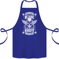 Funny Im a Mechanic No Wont Fix For Free Cotton Apron 100% Organic Royal Blue